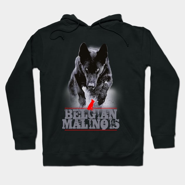 Belgian Malinois Hoodie by Toby Wilkinson